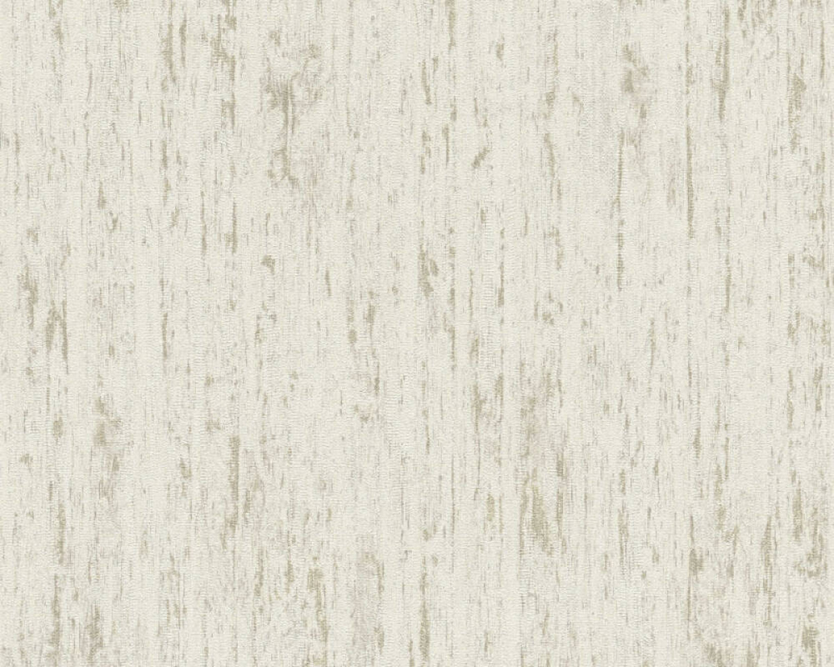 Moderná tapeta imitáciou drevenej textúry v betóne a s lesklými prvkami na béžovom podklade, 39561-3